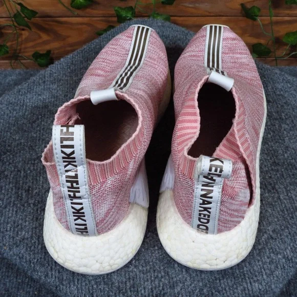 adidas gazelle silver green womens adidas Pink Naked X Kith Nmd Cs2 Primeknit Maroon Trainers UK 4 EU 37 👠 main image 0
